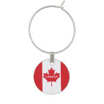 Canadian Flag Canada Wine Charm Travel Charm