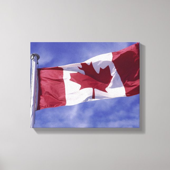 Canadian flag canvas print (Front)
