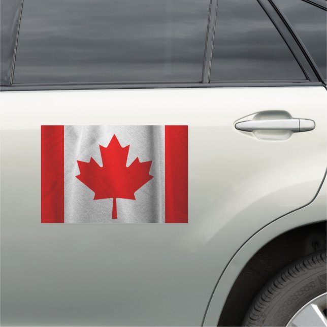 Canadian Flag Car Magnet (In Situ)