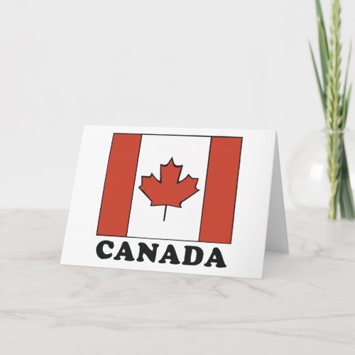Canadian Flag Card