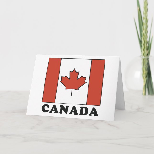 Canadian Flag Card (Front)