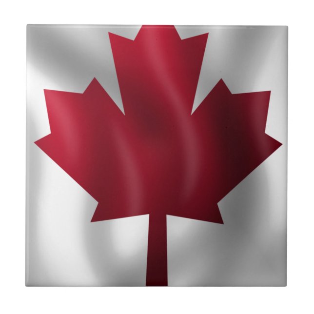 Canadian Flag Ceramic Tile (Front)