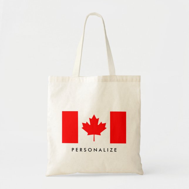 Canadian flag custom Canada Day party Tote Bag (Front)