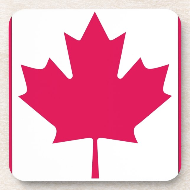 Canadian Flag Drink Coaster (Front)