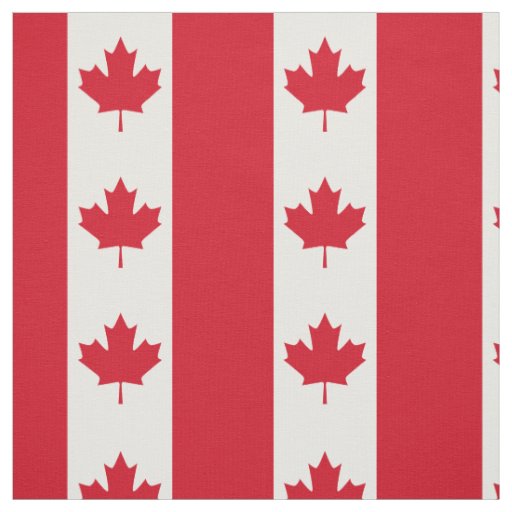 Canadian Flag Fabric | Zazzle