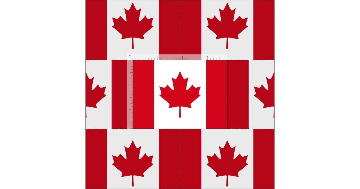 Canadian Flag Fabric | Zazzle