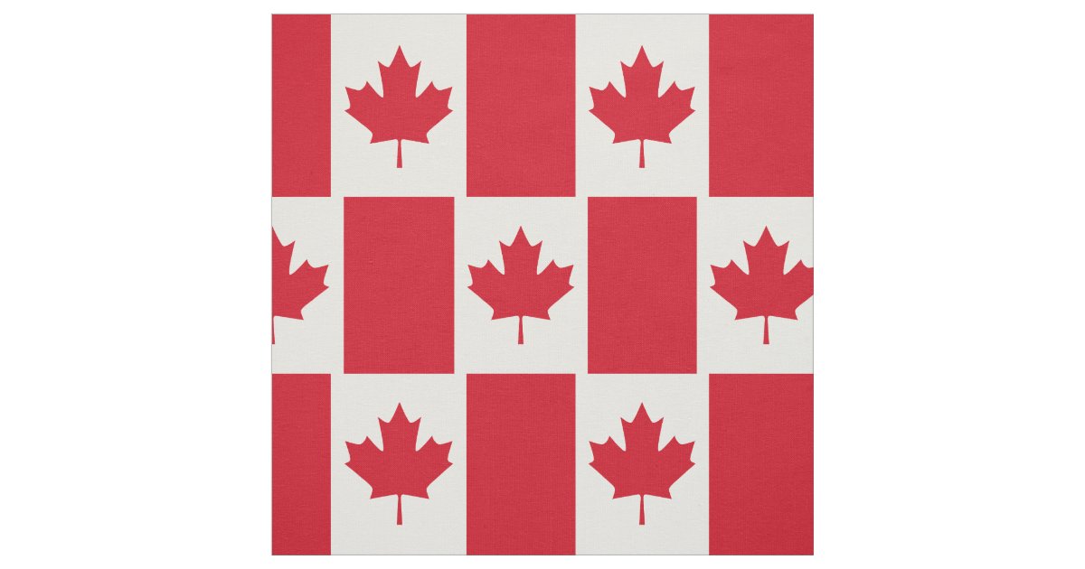 Canadian Flag Fabric | Zazzle