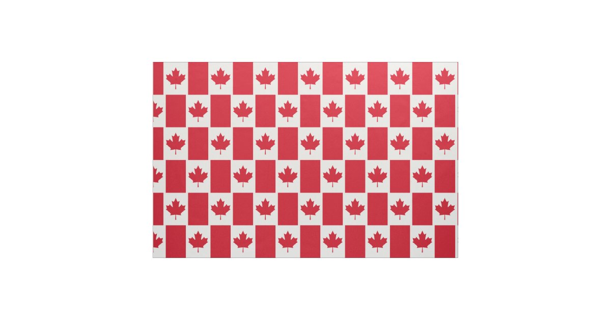 Canadian Flag Fabric | Zazzle