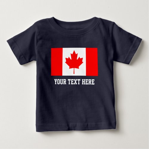 Canadian flag football jersey baby bodysuit outfit