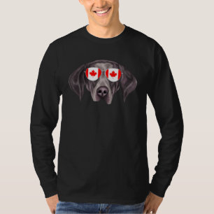 Canadian Flag German Shorthaired Pointer Dog Canad T-Shirt