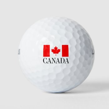 Canadian Flag Golf Ball Set | Canada Pride by iprint at Zazzle