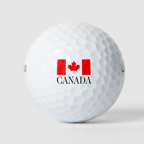 Canadian flag golf ball set  Canada pride