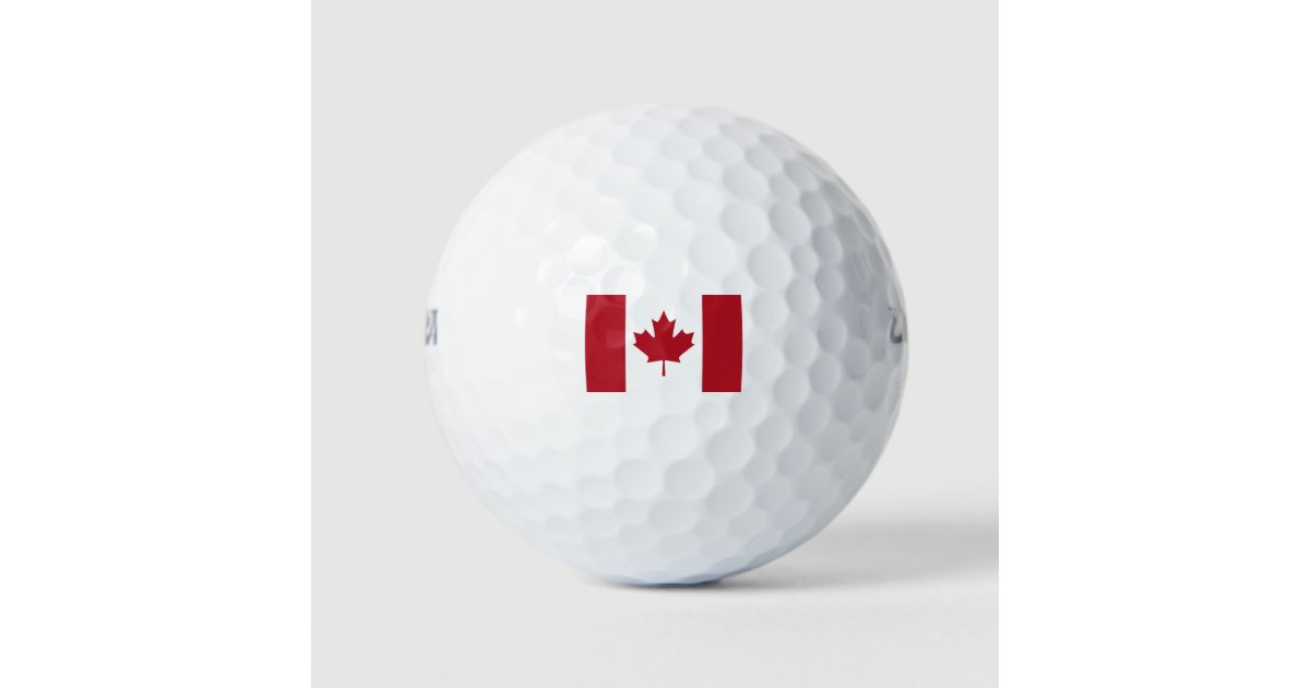 Canadian Flag Golf Balls Zazzle