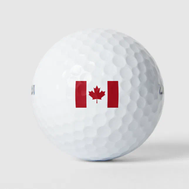 Canadian Flag Golf Balls Zazzle