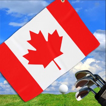 Canadian Flag & Golf Canada /sports Ottawa Golf Towel by FlagMyWorld at Zazzle