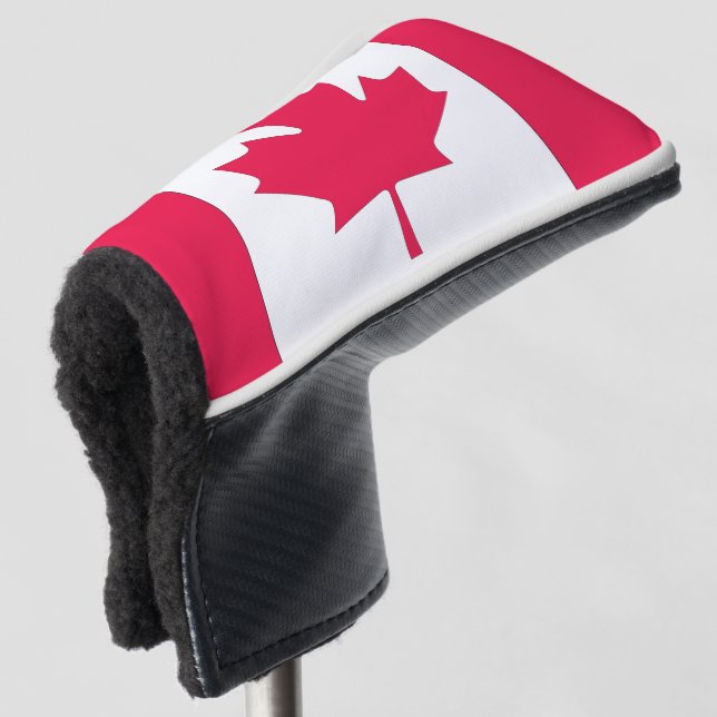 Canadian flag golf head cover (3/4 Front)