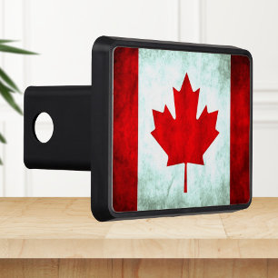 Canadian flag grunge hitch cover
