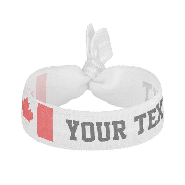 Canadian flag hair ties for Canada Day party (Front)