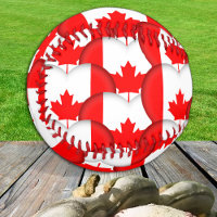 Canadian Flag, Hearts - Baseballs, Love Canada