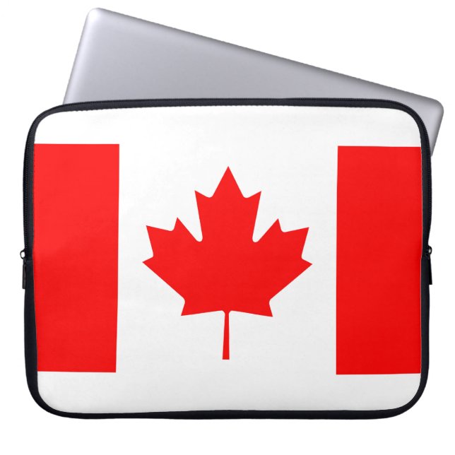 Canadian Flag image for Neoprene Laptop Sleeve (Front)