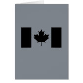 Canadian Flag in Black (Front)