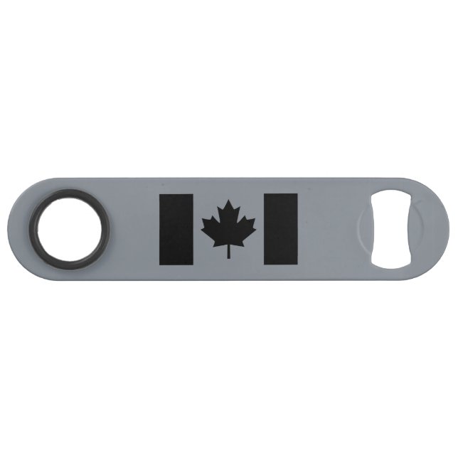 Canadian Flag in Black Bar Key (Front (Horizontal))