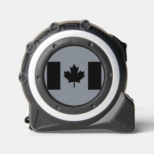 Canadian Flag in Black Design Tape Measure