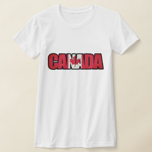 Canadian Flag In Canada T_Shirt