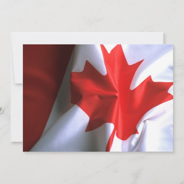 Canadian Flag Invitation (Front)