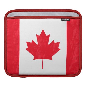 Canadian Flag Ipad Sleeve by manewind at Zazzle
