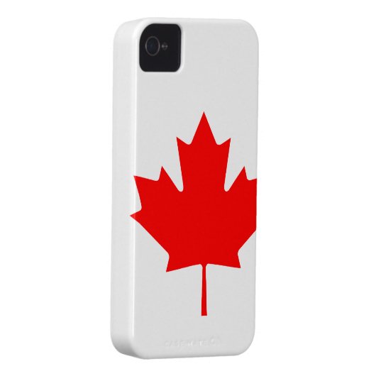 Canadian Flag iPhone 4/4S Case (Back/Right)