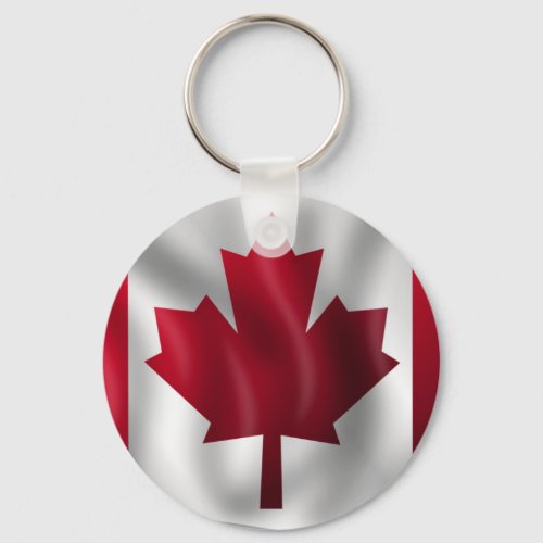 Canadian Flag Keychain