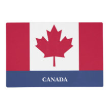 Canadian Flag Laminated Placemat