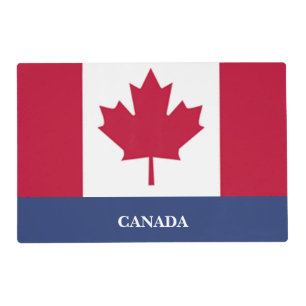 Canadian Flag Laminated Placemat