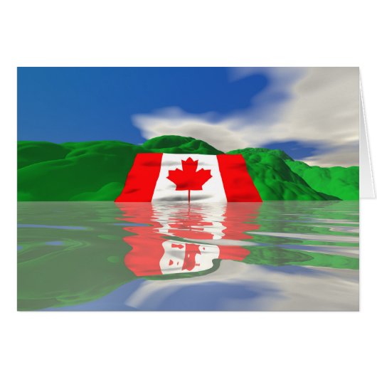 Canadian Flag Land Cards (Front Horizontal)