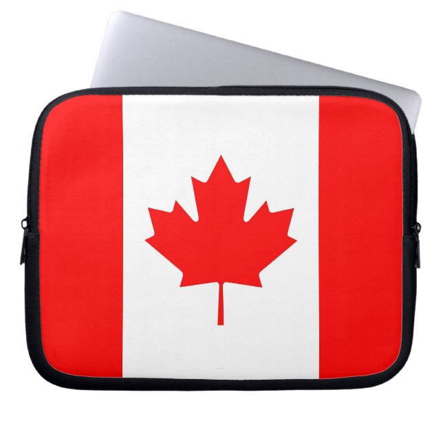 Canadian Flag Laptop Sleeve (Front)