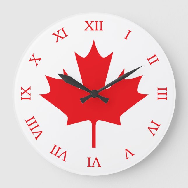 Canadian Flag Large Clock (Front)