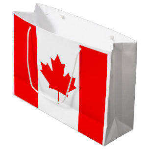 Canadian flag large gift bag