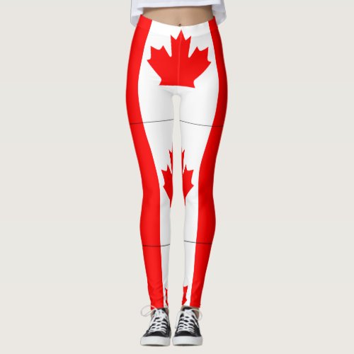 Canadian Flag Leggings