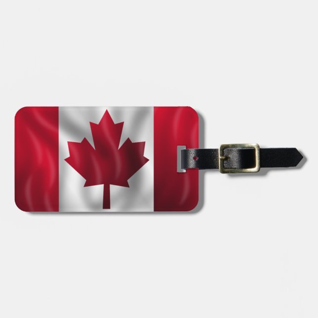 Canadian Flag Luggage Tag (Front Horizontal)