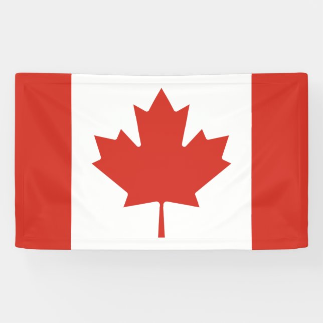 Canadian Flag (Maple Leaf) (Canada) Banner (Horizontal)