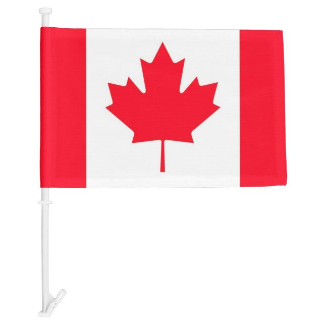 Canadian flag maple leaf. CANADA. Car flag. (Front)