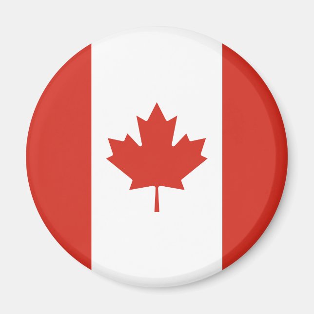 Canadian Flag (Maple Leaf) (Canada) Magnet (Front)