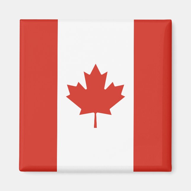 Canadian Flag (Maple Leaf) (Canada) Magnet (Front)