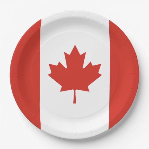 Canadian Flag Maple Leaf Canada Paper Plates