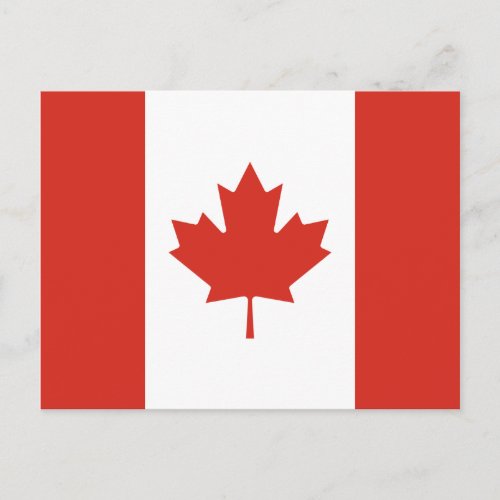 Canadian Flag Maple Leaf Canada Postcard