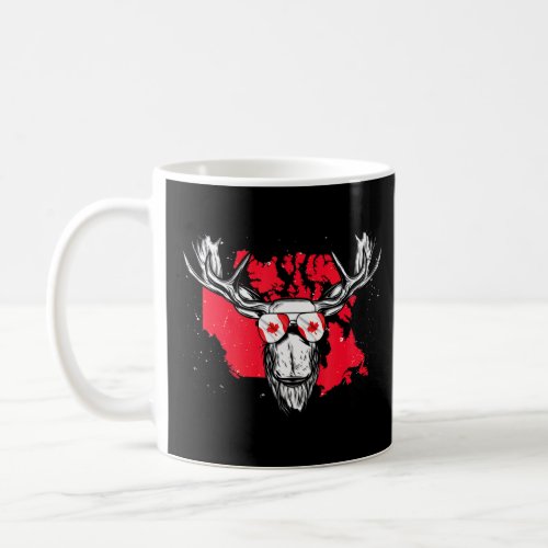 Canadian Flag Maple Leaf Moose Animal Cool Canada  Coffee Mug