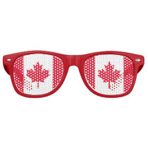 Canadian Flag Maple Leaf Red White Canada Retro Sunglasses Canadian Flag Maple Leaf Red White Canada Retro Sunglasses