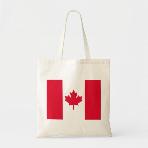 Canadian Flag Maple Leaf Red White Canada Tote Bag