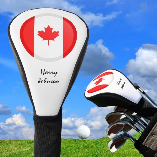 Canadian Flag  Monogrammed Golf Clubs Covers